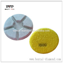 4 inch Diamond resin concrete polishing pad for floor,like marble ,granite,concrete